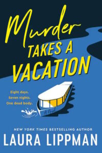 Cover shows a tour boat in a winding river with a splash in the water by its bow. 