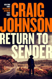 Cover of Return to Sender shows the silhouette of  man in cowboy hat against a rugged landscape.