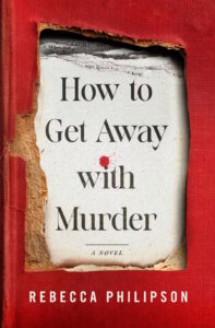 Cover shows the title of the book inside a book that has much of the cover and pages cut out. 