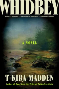 The cover of Whidbey shows a rocky shoreline shrouded in mist.
