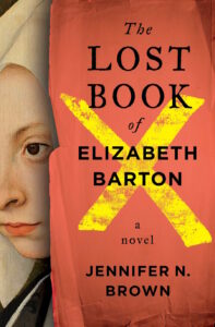 Cover shows a fifteenth-century woman's portrait peering out behind a ragged sheet of paper with a yellow X on it.
