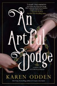 Cover of An Artful Dodge shows a woman's hands, white against a dark dress, holding a necklace.