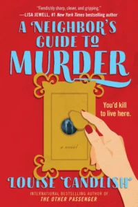 Cover shows a hand moving the cover of a front door peephole, a shadowy figure on the other side of the door revealed in miniature, against a red background.